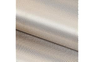 KSQP RFID Shielding Fabric EMF RF Signal Blocking Material EMF Protection Fabric Anti-Radiation RF Blocking Material EMI Shielding Conductive Pads,RF,EMI,WiFi,Cell Phone Blocking,silver-3m