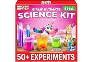 Doctor Jupiter Science Experiments Kit for Kids Ages 8+ | Gift for 8-9-10-11-12-13-14 Years Old Girls | STEM Toys | Chemistry Set | 50+ Experiments Ultimate Starter Series