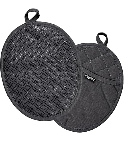 Ensemble De Gants De Cuisine Et Maniques - Feuilles Vertes
