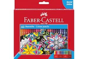 Faber-Castell 111260 Färgpennor, Flerfärgad, 60 stycken