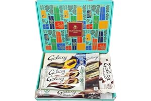 THE BRAMBLE BAY Chocolate Gift Hamper Box Set for Galaxy Milk Selections for Women Men Get Well Soon, Ideal for Christmas, Happy Birthday, Sweet Treats for Kids