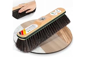 ‎ORGAFLIX ORGAFLIX Premium Besen ohne Stiel Rosshaar mit Kantenschutz 28cm, extra staubbindend durch hochwertige Rosshaarmischung, Zimmerbesen, Kehrbesen ohne Besenstiel, Rosshaarbesen, Made in Germany