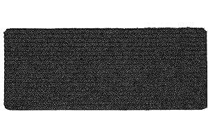 ‎ASTRA Fußmatte innen anthrazit Schmutzfangmatte rutschfest – Türmatte 25x60 cm wasserabweisend – Rip Line strapazierfähiger Fußabtreter antistatisch