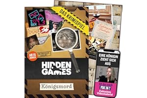 Hidden Games Tatort - KÖNIGSMORD - Deutsch - Unser Fall für Einsteiger - FSK16 - Realistisches Tatortspiel, spannendes Detektivspiel, Escape Room Spiel