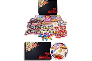 The Little Sweet Shop Candy Bubble Gum Sweets Hamper: Premium Gift Box Packed Full of Retro Bubblegum Candy for Birthdays, Christmas, Get Well Soon, for Him, for Her, Men, Women, Boys & Girls