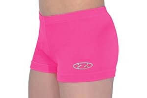 The Zone Smooth Velour Hipster Gymnastics Dance Shorts Z2000 (Candy, 28 (7-8 years))