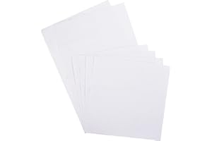 HANDI STITCH Kreuzstich Stoff (6er Set) – Zwei 30 x 45 cm & Vier 30 x 30 cm - Aida Stoff zum Sticken – 14 Count Weißer Punch Needle Stoff für Nadelarbeiten & Maschinenstickerei