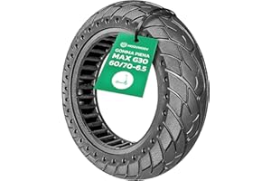 MOOVMOOV Ruota Piena 10x2.5 Compatibile con Lo Monopattino Ninebot Max G30 - Sostituisce Il Pneumatico Tubeless 60/70-6.5 - Ruota di Ricambio da 10 Pollici Anti Puntura - Video Tutorial Incluso