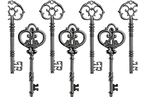 Makhry Mixed Set of 20pcs 3.1-3.3 inches Extra Large Key Vintage Key Skeleton Keys in Bulk for DIY Pendant