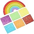 Baker Ross AF400 Rainbow Mosaic Make Your Own Magnet Kits — Creative Art and Craft Supplies for Kids to Personalise and Decorate (Pack of 4), Assorted, 11cm