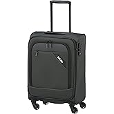 paklite 4 Wheel Hand Cart, Lightweight, Derby, Stylish Soft Shell Small Trolley with TSA Lock + Clip-on Function, 55 cm, 41 L
