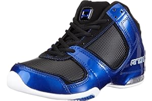 AND1 Advance Mid 1001003006, buty do koszykówki uniseks, Czarny niebieski biały - 42 EU