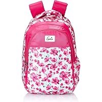 Genie Camellia 27 litres Pink School Backpack (17 inch, Water Resistant)
