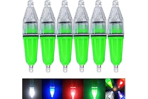 SHADDOCK Underwater Fishing Light Deep Drop Waterproof Night Fishing Lamp 6pcs Attracting Bait Lure Fishing Tools Blinking Light 17cm/12cm