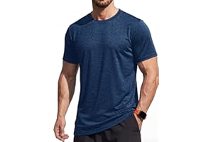 MAGCOMSEN Men's Running T-Shirts Short Sleeve Quick Dry Gym T Shirts Training Lightweight Moisture Wicking Workout Tops