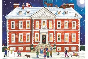 CAROUSEL HOME Alison Gardiner 'Country House Christmas' Large Traditional Advent Calendar
