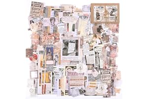 LIHAO 200PCS Vintage Scrapbook Paper Journaling Supplies Scrapbooking Material Paper Set Nature Collection Set