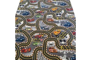 ALFOMBRAS IBERIA Alfombra de Juegos Infantil Coches | Tapete Educativo para Niños | Alfombra para Niños para Jugar | Lavable y Resistente - 140x200cm