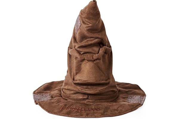 Wizarding World, Talking Sorting Hat with 15 Phrases for Harry Potter Pretend Play Kids’ Fancy Dress Role Play Toys for Ages 5 and up