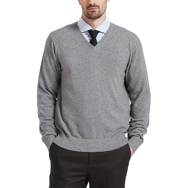 Pull Homme Hiver Col V Pull Homme Col V Kallspin - Laine Mélangée, Manches Longues - Confort Et Style Décontracté Pull Toutes Saisons