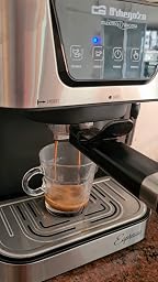 Amazon.es:Opiniones de clientes: Orbegozo Ex 6000 - Cafetera Para Espresso  Y Cappucino, 20 Bar De Presión, Depósito 1,5 L, Apta Para Monodosis, 1050 W  De Potencia