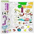 Inkmeo | Find The Hidden Object Reusable Colouring Roll | AR Enabled | Interactive Fun Activity | For Kids | Ages 3+ | Birthday Gift | Size (12 X 84 Inches) | Eye-Brain Coordination, Critical Thinking