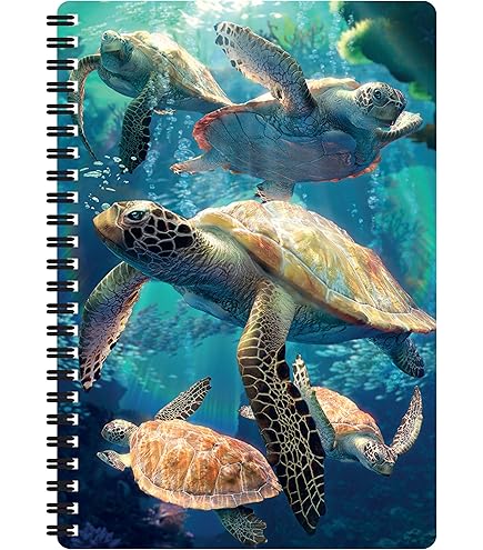 3D LiveLife Notebook - Wonders Of The Reef Ocean By Deluxebase - 80 Pages - 11x8.5in Lenticular Note - View #4