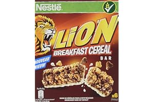 NESTLÉ LION LionNestle 6 Barre de Céréales 25 g - Lot de 8