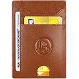 LuxyGo Porta Carte Credito Uomo - Portafoglio Piccolo - Protezione Della Carta Di Credito Contactless - Custodia In Pelle Sot