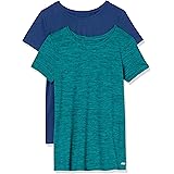 Amazon Essentials Maglietta Tecnica Elasticizzata con Collo Rotondo e Maniche Corte (Disponibile in Taglie Plus) Donna, Confe