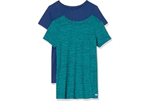 Amazon Essentials Women's Active Quick Dry Tech Stretch Short-Sleeve Crewneck T-Shirt (Available in Plus Size)