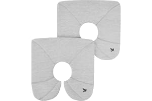 APRAMO Baby Piddle Pad Liners Pack of 2, Bamboo Charcoal & Natural Organic Cotton Baby & Toddler Liners for Piddle Pad, Dove Grey