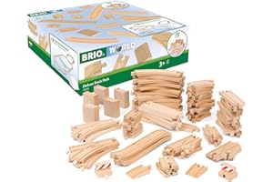 BRIO World Deluxe Train Track Pack Kids Age 3 Years Up - Wooden Railway Accessories and Add Ons