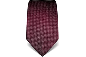 Vincenzo Boretti cravatta elegante classica da uomo, 8 cm x 15 cm, di pura seta di alta qualità, idrorepellente e antisporco, a pois