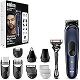 Braun Regolabarba Tagliacapelli Uomo, Rasoio Elettrico Barba e Capelli, 11-in-1 Styling Kit Per Barba, Capelli, Corpo, Naso e