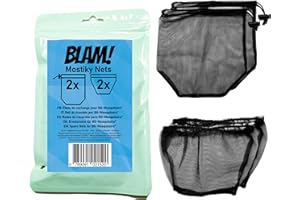 BLAM! Mostiky Nets Compatible avec Biogents BG-Mosquitaire 2X Sacs de Capture et 2X Filets de sécurité. Rechange pour piège Moustique