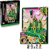 LEGO Wicked Emerald City Duvar Tablosu 75685 - Yetişkin Kadınlar ve Erkekler i&ccedil;in Dorothy Gale, Korkak Aslan, Korkuluk ve Ten