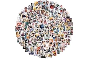 AUCEKO Lot de 200 autocollants Demon Slayer - En vinyle - Pour bouteille d'eau, bagages, vélo, voiture - Motif : Demon Slayer