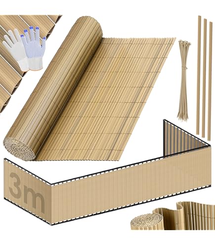 Canniccio PVC Per Recinzione - Rotolo 1x5 Metri, Verde, Frangivista, UV Resistente, Privacy Giardino - Foto 10