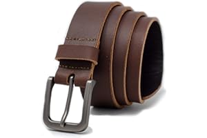 Ashford Ridge England Mens Fashion 34mm (1.25") Real Leather Trouser Belt