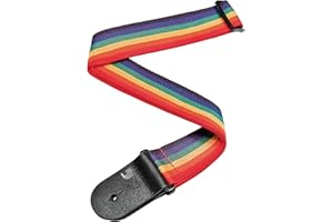 D'Addario Planet Waves PWS111 Sangle de guitare en polypropylène Arc-en-ciel