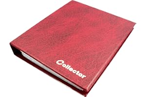 Samlare sedlar album mapp bok noter sedlar med 10 sidor och 10 avdelare – mycket stor kapacitet –