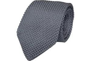 ROSIIKA Men's Skinny Smart Knit Tie Formal Basic Designed Vintage Mixed Pattern Casual 2.4" Necktie