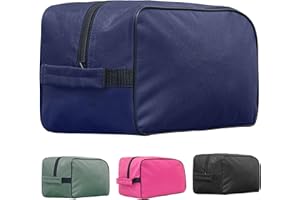 NORTH SKIN Sports Shoe Bag Water Resistant Gym Kit Fitness Organiser with Inner Pocket Travel Hiking Dust Proof Portable Plain Boot Bag Storage for Football Rugby Cricket Golf ([Blue])