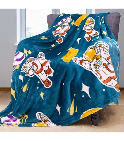 Tbrand Kuscheldecke Für Kinder – Galaxie Sternenhimmel Design, Flanell Fleece, 220x240 Cm, Weich & Atmungsaktiv