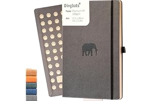 DINGBATS* NOTEBOOKS Dingbats* - Wildlife Lined Extra Large A4 Notebook - PU Leather Hardcover Journal for Work, Writing - Pocket, Elastic Closure, Pen Holder, Bookmark