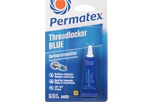 Permatex 24027 - Enganchador de roscas Insensible a la Superficie: Adhesivo de Bloqueo de Rosca para ensamblajes roscados de Metal de Resistencia Media a Alta, fácil desmontaje, prevención de