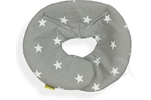 OLOBABY Head Hugger, Head Support for Maxi - COSI Pebble (SM White Star/Grey)