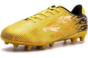 SAEKEKE Boys Girls Football Boots FG/TF Teenager Soccer Athletics Training Shoes Indoor Outdoor Sports Sneakers for Unisex Kids