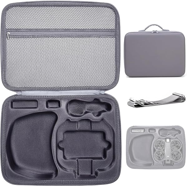 Zaino Rigido Per DJI NEO 2 E Occhiali N3 – Custodia Antipolvere E Antigraffio Con Vassoio Interno EVA